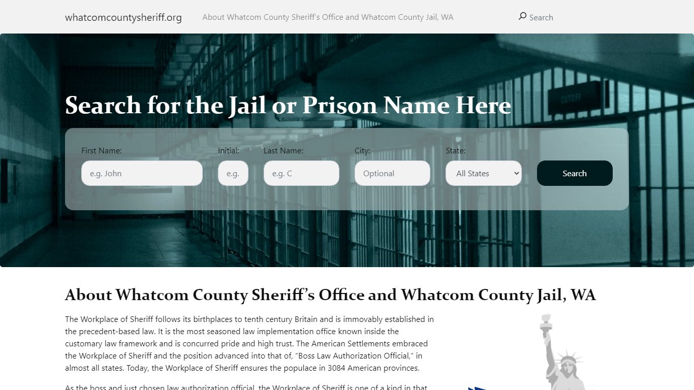 About Whatcom County Sheriff's Office and Whatcom County Jail, WA